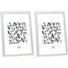 Deknudt Frames S44CD1-15.0X20.0 - Portafoto Basic in Legno e MDF, 15 x 20 cm, Colore: Argentato (Confezione da 2)