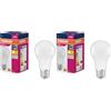 OSRAM LED Star Value Classic A60 lampadina LED per attacco E27, forma a pera, FR 806 lumen, bianco caldo (2700K), sostituzione delle tradizionali lampadine a incandescenza da 60W, non dimmerabile