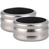 MasterPRO Bergner Q3281 - Set di 2 anelli raccogligocce in acciaio inox, collezione CRU Wine Expert