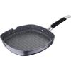MasterPRO Padella Grill da 28 x 28 x 4,5 cm in alluminio forgiato colore Grigio MasterPRO