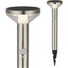 Maclean MCE465 C/M Lampada solare LED da Incasso Sensore di Movimento e Sensore Crepuscolare 3 Modalità di Funzionamento (1-Lampada, Cromato opaco)