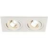 SLV lampada a incasso da soffitto NEW TRIA 2 / faretto, lampada a stelo, faretto da soffitto, lampada da soffitto, lampada a incasso LED, illuminazione per interni / GU10 50W bianco