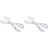 KitchenCraft KCSALTONGS Pinze per Insalata, Set di Posate per Insalata a Forbice in Plastica, 29 cm (Confezione da 2)