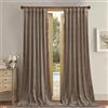 StangH Taupe Velvet Curtains 96 inches Long, Luxury Back Tab Thermal Insulated Room Darkening Window Drapes for Sliding Glass Door/Bedroom, W52 x L96, 2 Panels