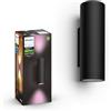 Philips Hue Appear, Lampada da parete smart LED, Confezione da 2, Nero