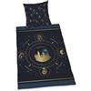 Herding Set di Biancheria da Letto Harry Potter, Reversibile, Federa 70 x 90 cm, Copripiumino 140 x 200 cm, Cerniera di qualità, Cotone Renforcé