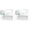 V-TAC Lampada LED d'Emergenza 3,8W - Plafoniera LED da Incasso per Sicurezza ed Emergenza con Batteria 25000 mAh - Montaggio Semplice a Parete - IP20 - Anti Blackout - Luce Fredda 6000K