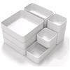 CHANCETSUI Set di 11 organizer impilabili per cassetti, vassoi portaoggetti per scrivania, contenitori portaoggetti per riporre trucchi, cancelleria, utensili in bagno, ufficio e cucina