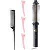 Generico Curling Iron Brush - pennello rotondo ionico | Regolazioni di calore versatili Busta rotonda | Spazzola di stile riscaldato Ironia di arricciatura | Nessun danno Stiler Volumizzante Curl Combent Auto
