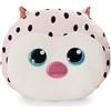 NICI 62207 Glubschis Lowidou Cuscino a Forma di Civetta, Morbido e Adatto a Ragazzi, Ragazze, Neonati e Amanti dei Peluche, Ideale per casa, Asilo o in Viaggio, 35 x 30 cm, Rosa
