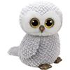 TY - Peluche - Beanie Boos - Gufo - Owlette - Grigio - Occhioni, becco e zampette dorati glitter - Il morbido pupazzo con gli occhi grandi scintillanti - 42 Cm - 36840