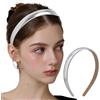 WEITAPYT Cerchietti per Capelli Donna, Fasce Capelli Cerchietto Capelli Ragazze Elegante Antiscivolo Headband Alla Moda Fascia Capelli Bambina Accessori per Lo Styling dei Capelli Feste (Argento)