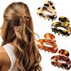 AIEDECOPT 4 Pezzi Mollettone Capelli Donna, Pinze per Capelli Piccolo, Claw Clip con Motivo Tartarugato, Fermagli per Capelli Antiscivolo Moda per Capelli Spessi e Sottili, Regalo per Donne Ragazze (B)