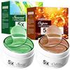 Zoomara 160 Pezzi Maschera Occhi, Caffeina & Alga Patch Occhi Antirughe, Collagene Maschera Occhi Riduce le Rughe e le Linee Sottili, Migliorare e Rassoda la Pelle degli Occhi