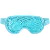 Key Supplies Maschera per occhi in gel rosa per rinfrescare e riscaldare, per occhi gonfi stanchi, mal di testa, febbre da fieno, occhi secchi, design reversibile, cinghie regolabili in velluto di silicone