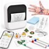 MokoMorrie Stampante Tatuaggi per Bambini, Tatuaggi Temporanei Personalizzati, Include 40 fogli e Rotolo di Trasferibili, Regalo per Bambini e Bambina dai 5 ai 12 Anni