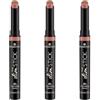 Essence Cosmetics Essence The Slim Stick, rossetto, n. 102, nude, a lunga durata, nutriente, risultato espresso, colori intensi, opachi, vegani, senza profumo, senza alcool, senza parabeni, confezione da 3 (3 x 1,7 g)