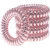 Specora -Select - Elastici per capelli a spirale rosa metallizzata Slim - 4 cm - Confezione da 5 pezzi - TPU ottimizzato - Forza di serraggio migliorata - Delicato i capelli - Senza pizzicare