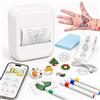 MokoMorrie Stampante Tatuaggi per Bambini, Tatuaggi Temporanei Personalizzati, Include 40 fogli e Rotolo di Trasferibili, Regalo per Bambini e Bambina dai 5 ai 12 Anni