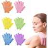 SULIUDAJI 6 Paia Guanto Esfoliante Corpo, Guanto Esfoliante in Bambù, Guanto Spugna per Doccia Bambini, Guanto Scrub Corpo per Doccia, Spa, Massaggi e Rimozione Delle Cellule Morte, per Bagno Termale spugna