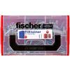 Fischer FixTainer SX + Viti, Valigetta 105 Tasselli con vite per fissaggio su Muro pieno e Mattone Forato, 534084
