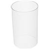 TOYANDONA Copricandela Cilindrico in Vetro Trasparente Design Antivento, Stile Minimalista e Moderno per Decorazioni Casa e Matrimoni
