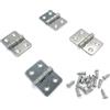 CBRVTY Cerniere ad alta resistenza in acciaio inox 304 con guarnizioni in rame, 40 x 60 x 2 mm, cerniere pieghevoli per armadi industriali e domestici con viti in acciaio inox (4 pezzi)