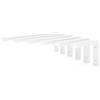 HEVVA Supporto per lavabo 20/25/30/35/40/45 cm | MAIN | Supporto per lavabo da appoggio | Supporto per carichi pesanti, console da parete, ripiano per lavabo | (set da 2 - bianco, 20 cm)