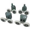 inferramenta Kit 2/4/8 Pezzi Cuscinetti di Ricambio per Box Doccia - 2 Rotelle per Anta Scorrevole in Vetro (4pz)