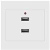Hotaden Adattatore 1pc Doppio del USB Zoccolo di Parete di Potere del Caricatore Tappo di Scarico Piastra Pannello 220v a 5V Prese di Sicurezza elettrici