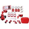 Dioche Blocco Elettrico Kit Tagout Loto Tag Hasp Interruttore Lucchetto Dispositivo di Blocco Borsa Portaoggetti Resistente Alla Corrosione Alte Temperature per Uso Industriale