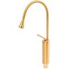 EasegantEl Rubinetto per lavabo da bagno, colore oro, girevole a 360 gradi, miscelatore caldo, finitura in ottone dorato, beccuccio alto, altezza 48 cm, per abitazioni private, hotel, bagno in uffici, ecc.