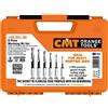 CMT ORANGE TOOLS CMT 160.001.00 Set con 6 Punte Elicoidali per Mortasare, Grigio