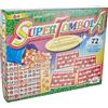 Generico Super Tombola Special con 72 cartelle in plastica Gioco di Società Natalizia da Tavolo Multicolore