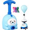 Generico Set Giocattolo Auto A Palloncino Con Pompa - Manuale Ad Aria Con Stile Cartone Animato - Auto Lanciatore Palloncini Giocattolo - Per Interazione Genitori Figli Attivita Scolastiche Casa Viaggi