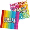 Folat - Tovaglioli Rainbow Bday 33x33 cm - 20 pezzi