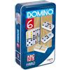 Cayro - Domino - + 6 Anni - Modello Multicolor Con Gettoni Colorati - Classico Gioco Da Tavolo Per Bambini E Adulti - Ideale Per Viaggi - Da 2 A 4 Giocatori