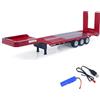 wheelfun 3 assi plastica semirimorchio piano 1502 per 1/18 trattore radiocomandato HUINA 1501 RC camion modello di aggiornamento parti