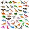 anyìshwu 48 Pezzi Mini Dinosauri Giocattoli,Realistico Bambini Figure Dinosauri,Animali Plastica Dinosauro Set