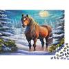 TVJOFXPWXNVU Cavallo invernale Fauna 1000 pezzi puzzle in carta per adulti educativo Puzzle ispessito ecologico per decorazione muro regalo relax 38x26cm/1000pcs
