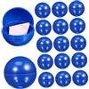 Milisten Set di 25 palline da lotteria in plastica vuote blu per disegnare Tombola giochi e decorazione festiva