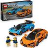 LEGO Speed Champions Lamborghini Revuelto e Huracán STO - Modellini di Auto da Corsa - Macchine Giocattolo con 2 Minifigure dei Piloti - Regalo di Compleanno per Bambini da 10 Anni in su - 77238