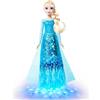 Mattel Disney Frozen - Elsa All'alba Sorgerò, bambola ispirata al film con abito scintillante, luci e musica, canta la canzone All'alba Sorgerò in quattro lingue, 3+ anni, JNB95