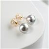 COMOTO Orecchini a perno in argento con perle Akoya ad alta lucentezza da 7,5 mm in ...