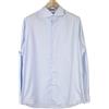 Suitsupply Camicia Uomo 44/17 1/2 Extra Slim Blu Cotone Puro Striata Button-Up