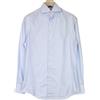 Suitsupply Camicia Uomo 37/14 1/2 Extra Slim Blu Cotone Puro Striata Cutaway