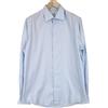 Suitsupply Camicia Suitsupply Uomo 43/17 Slim Blu 100% Cotone Manica Lunga Button-Up