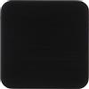 Holyart Portacandele, Portalumini: Piattino Quadrato portacandela Striato Alluminio Nero 10 cm