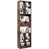 COSTWAY Libreria Verticale con 8 Cubi, 2 Ripiani e 1 Cassetto, Scaffale Libreria con 2 Dispositivi Antiribaltamento, Espositore Multiuso per Libri, Riviste e Dischi in Vinile, 50x24x180 cm