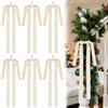 QIZHIQIAMY Fiocchi di Natale, 6 PCS Fiocco di Velluto Natalizio, 60×40cm Fiocchi Grandi per Albero di Natalizio, Decorazione per Alberi di Natale, Decorazioni Natalizie per Portici, Scale, Finestre (Beige)